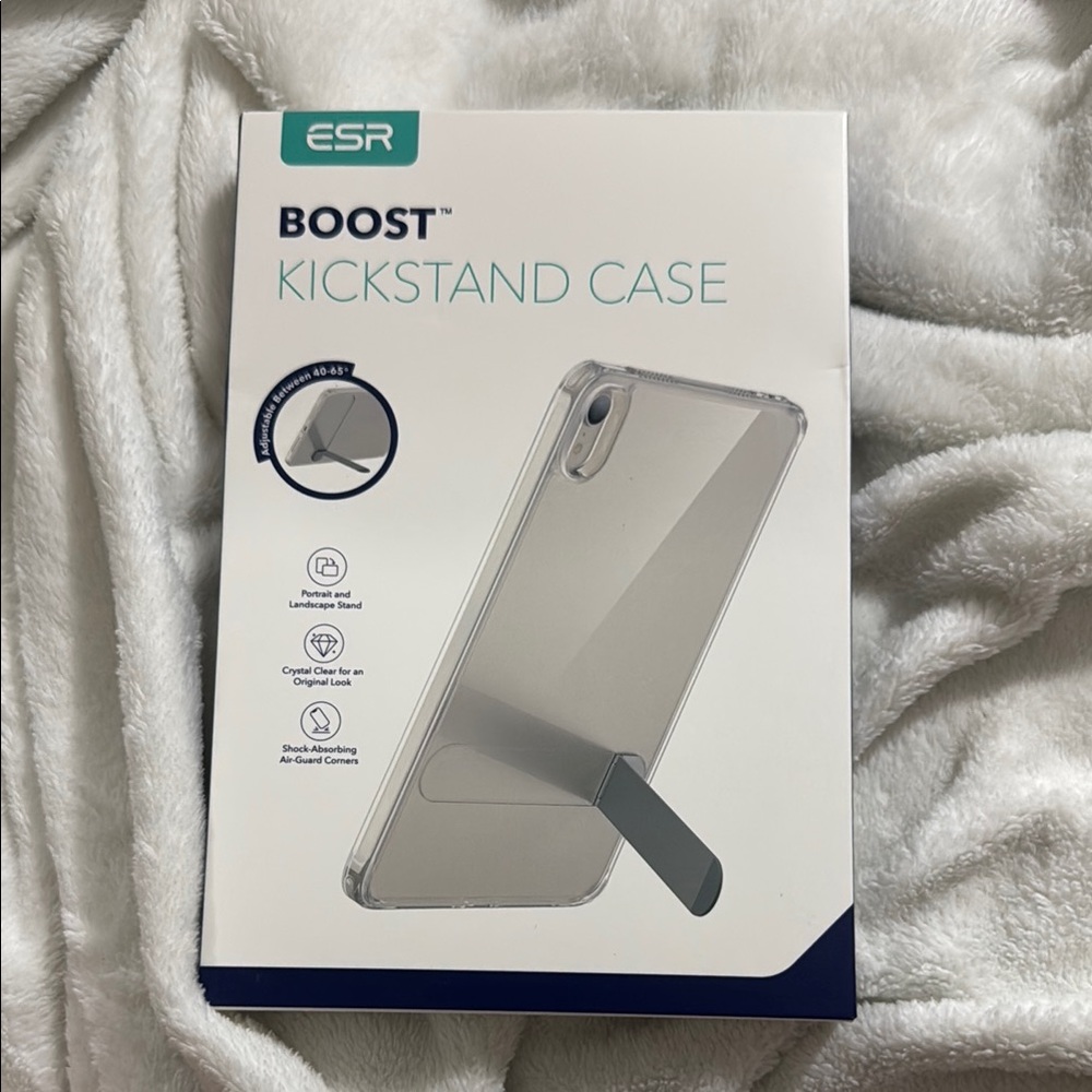 ESR Boost Kickstand Case for IPad mini 6/7 - Black/Clear